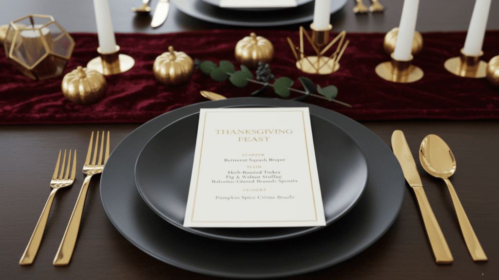 Printed Menu Cards