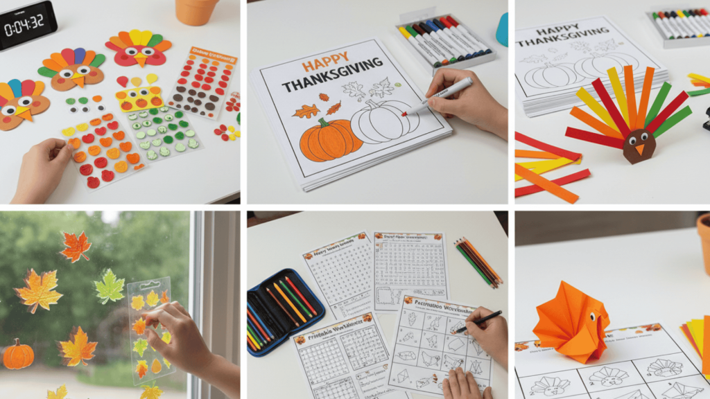 Thanksgiving 5 Minute Crafts for kids