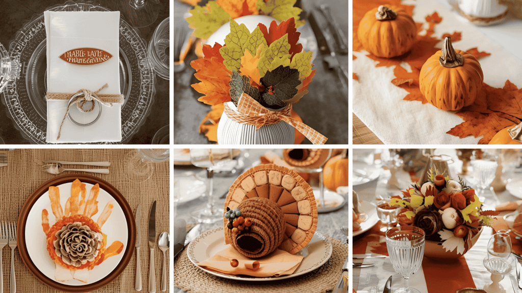 Thanksgiving Table Crafts for kids