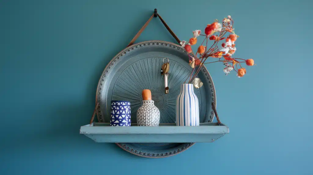 Tray Turned Wall Shelf