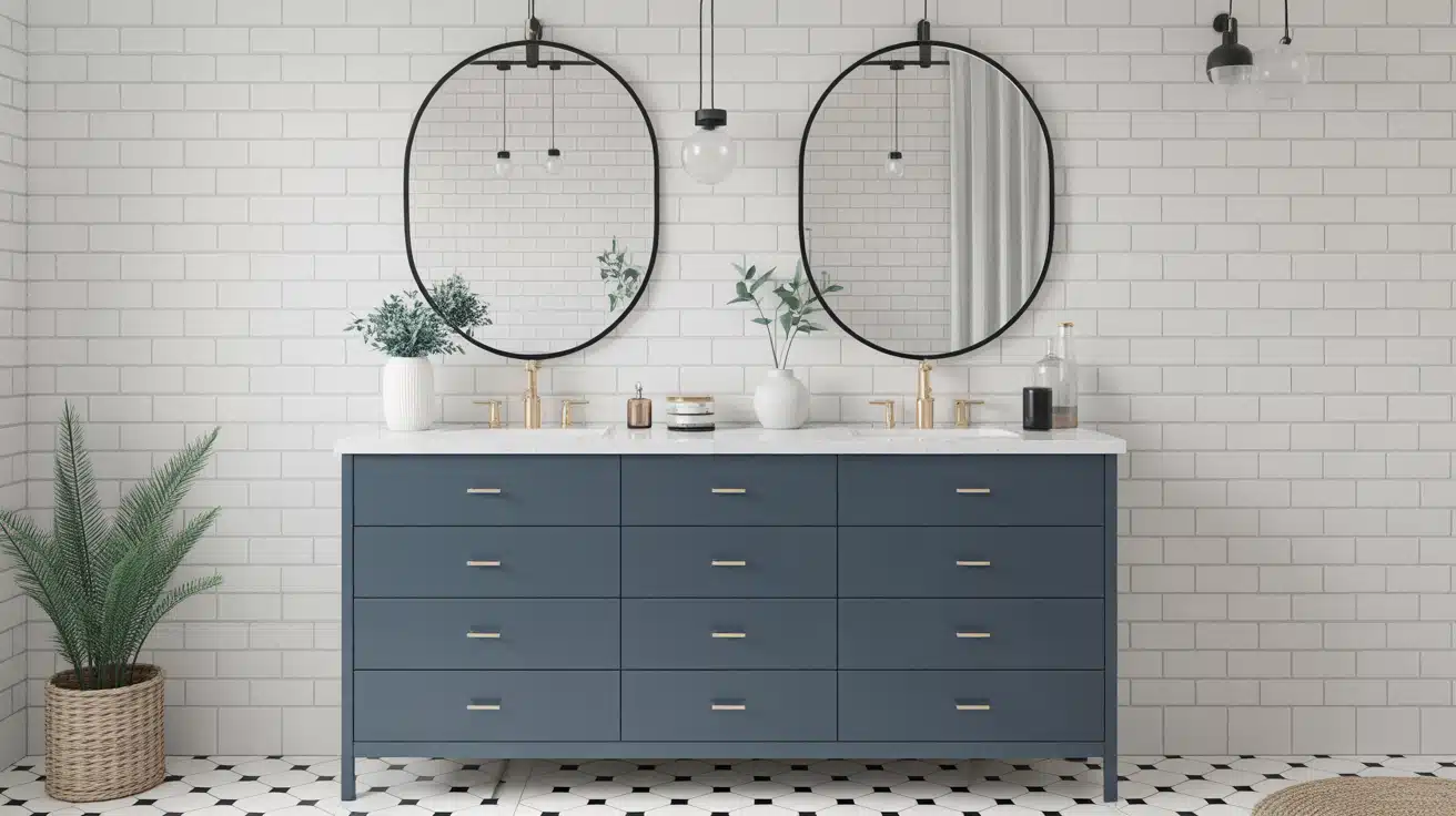 standard bathroom vanity height