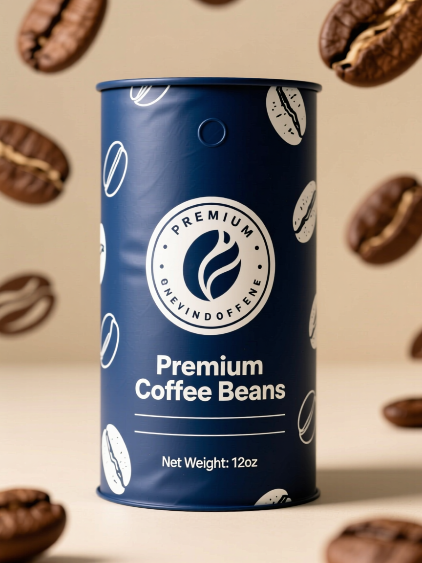 A can of coffee beans AI-generated content may be incorrect.