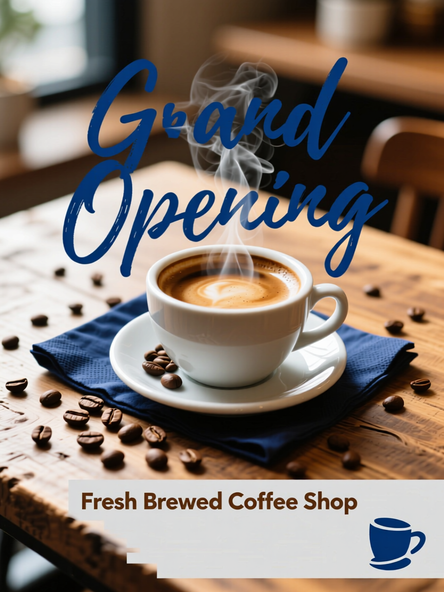 A cup of coffee on a table AI-generated content may be incorrect.