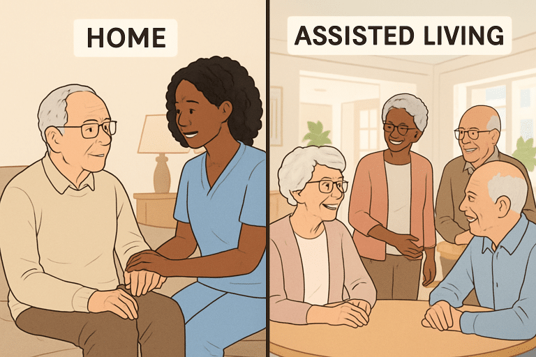 Senior Home Care vs. Assisted Living