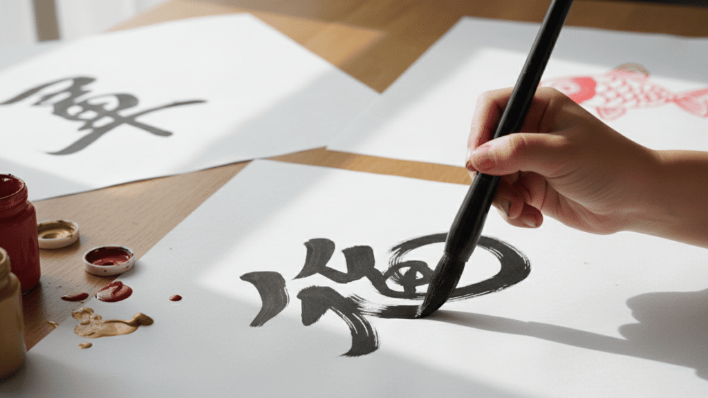 Calligraphy Inspired Art