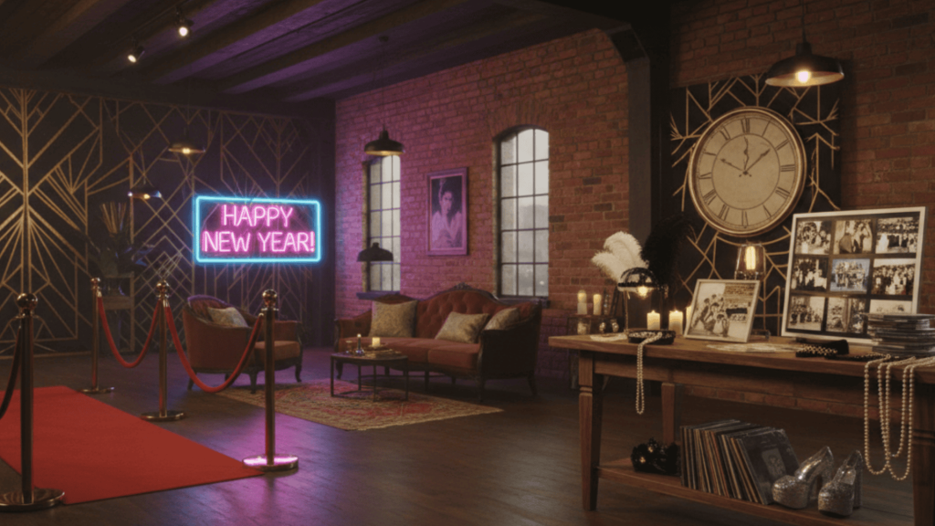 Decade & Time Inspired New Year Party Ideas