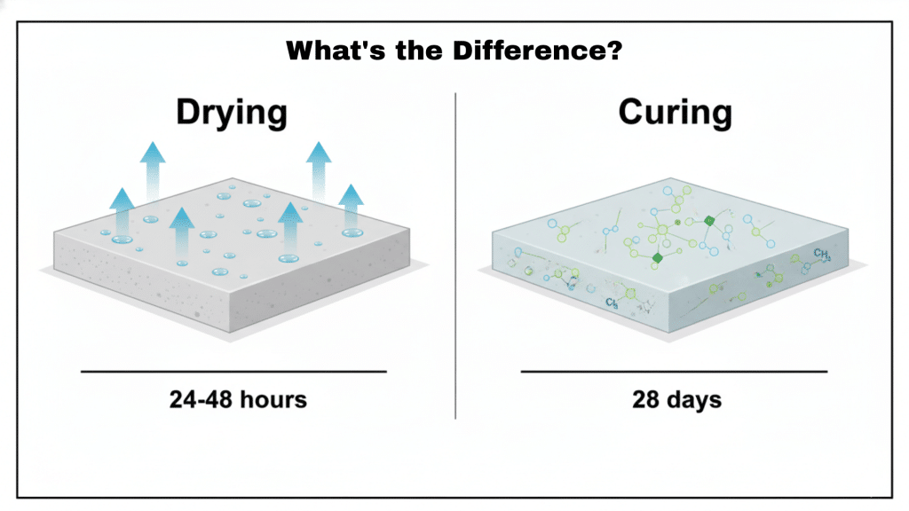Drying vs Curing What's the Difference