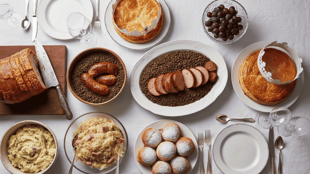 European New Year's Day Meal