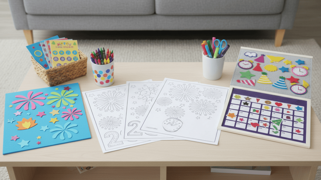 New Year Crafts for Mess Free