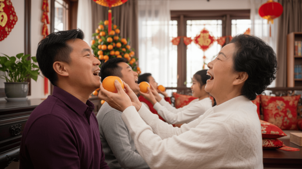 Pass the Orange Chinese New Year Games