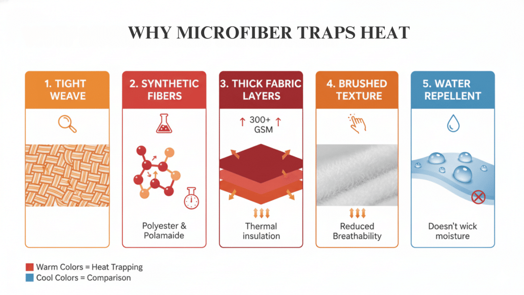 Why Microfiber Sheets Can Feel Hot