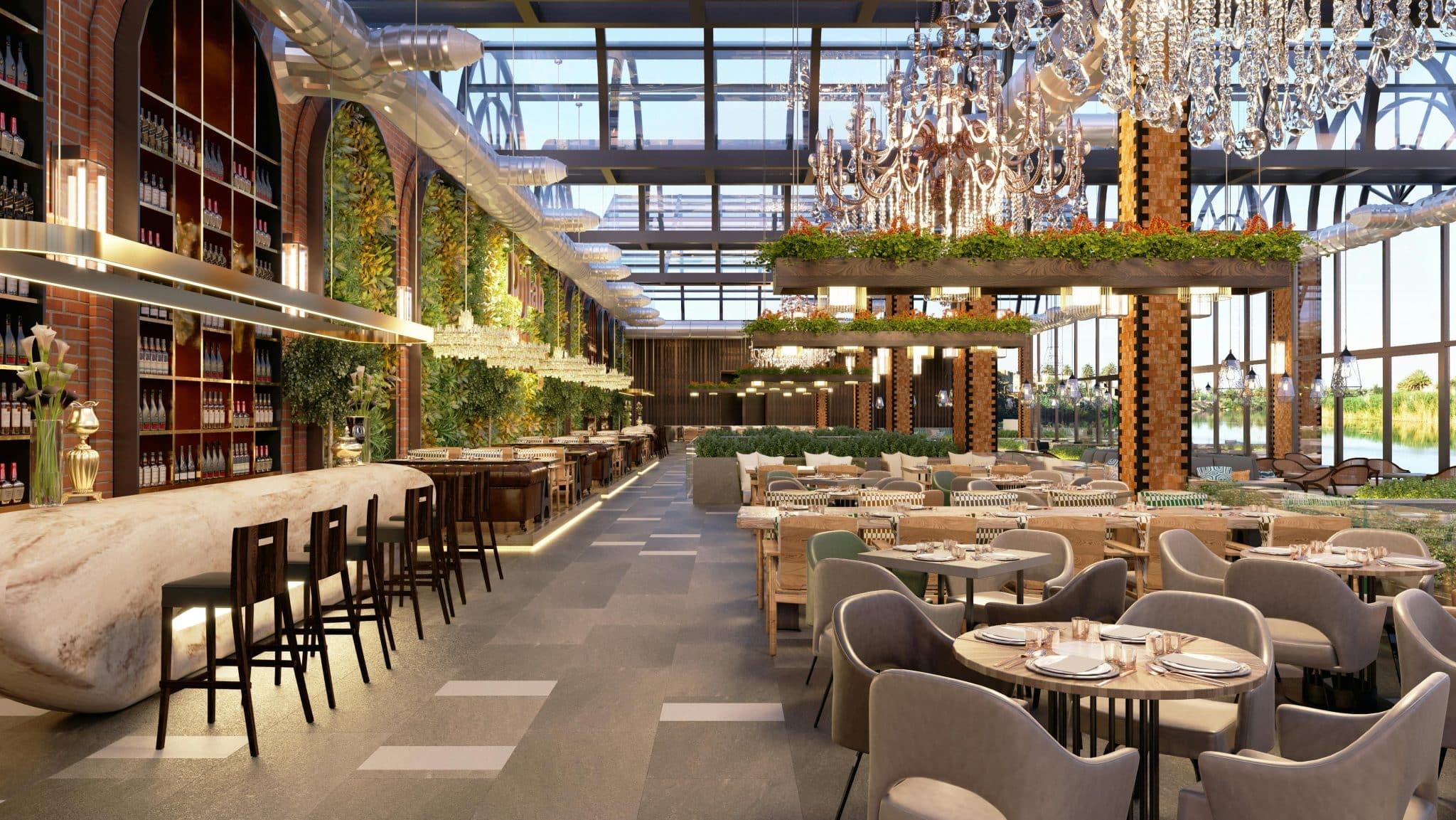 Faux Artificial Plants for Restaurants, Hotels, and Retail Spaces