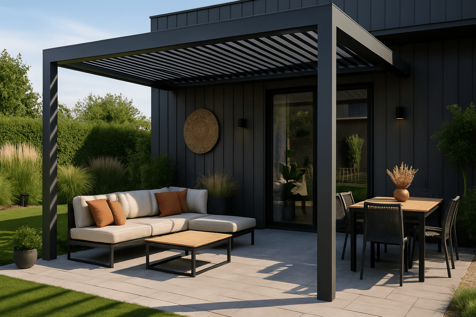 Modern outdoor living space