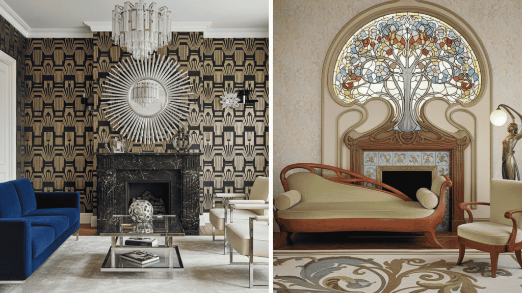 Art Deco vs Art Nouveau