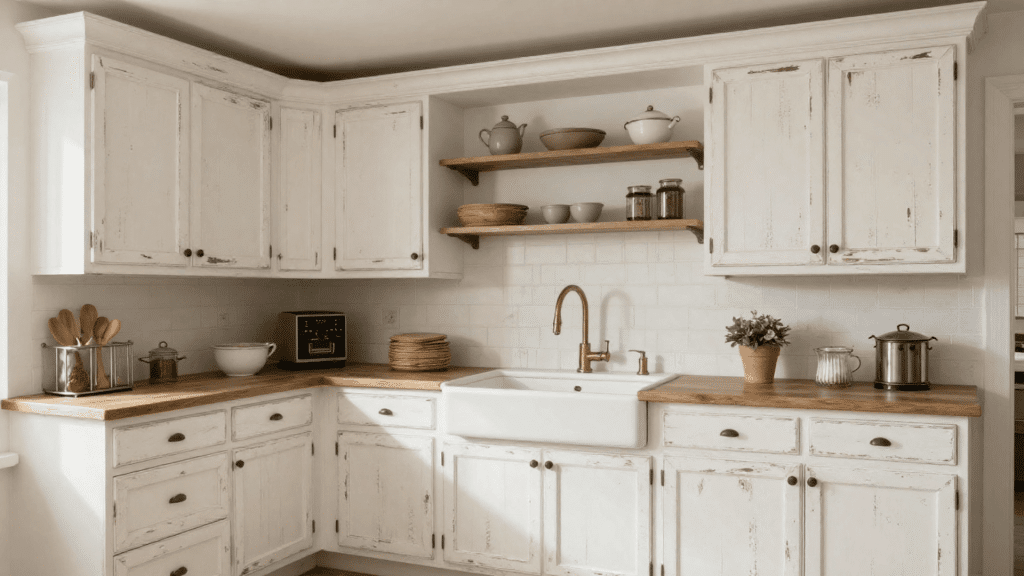 Distressed Cabinet Finish