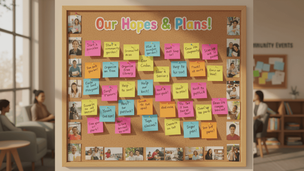 New Year Bulletin Board Ideas for Community Spaces