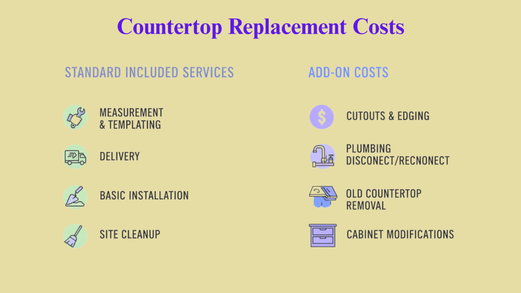 What Is Included in Countertop Replacement Costs