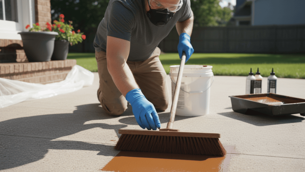 concrete staining Safety and Eco Considerations