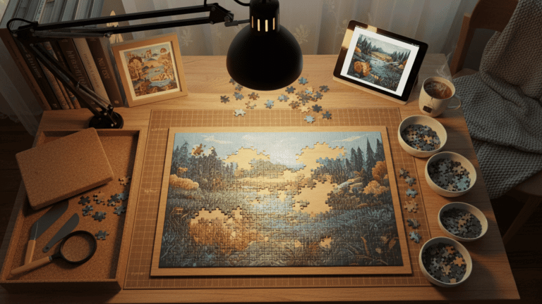 how to frame a puzzle