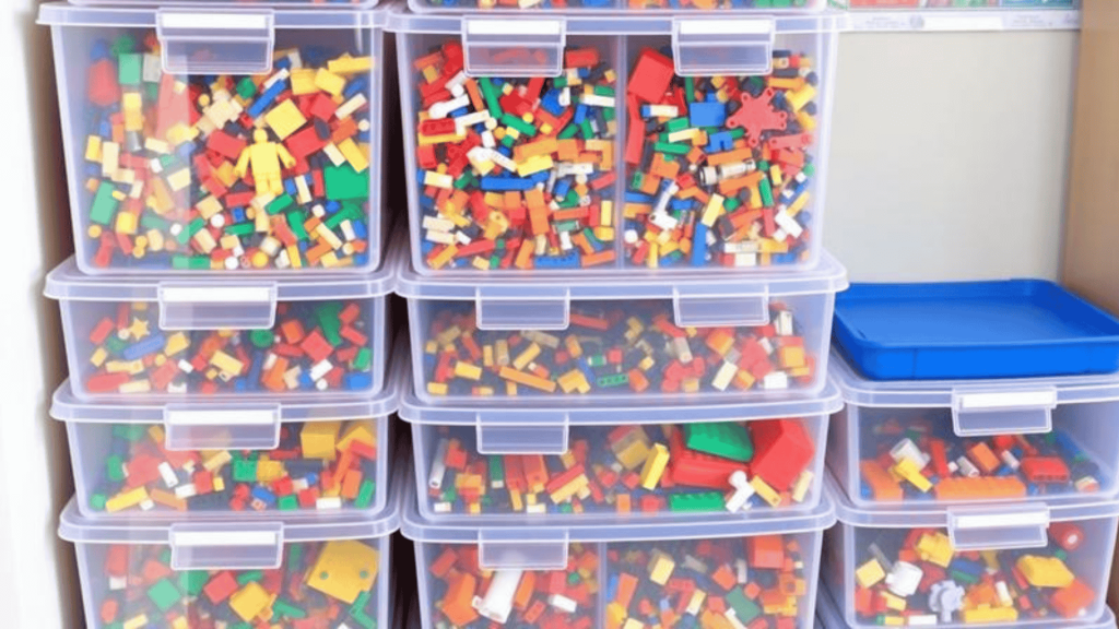 Clear Stackable Bins