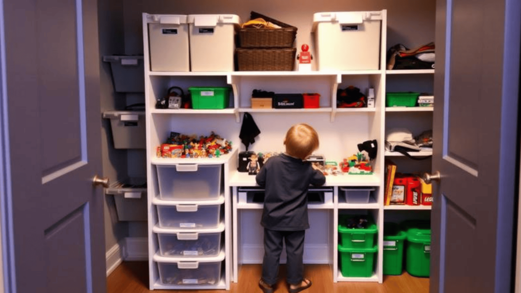 Closet based LEGO station