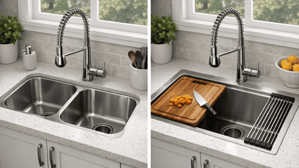 Double Sin to Deep Single Bowl