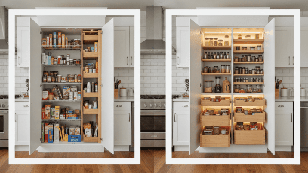 Pantry Closet to Pull Out System