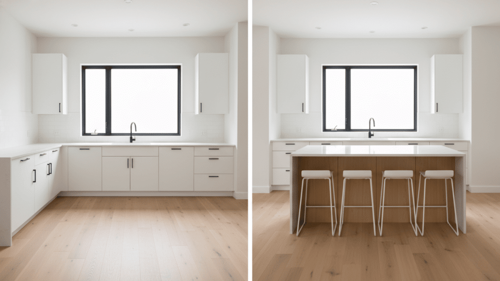 Peninsula to Island with Seating