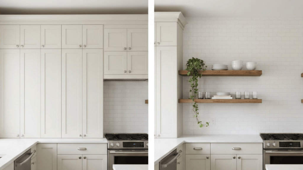 Strategic Open Shelving