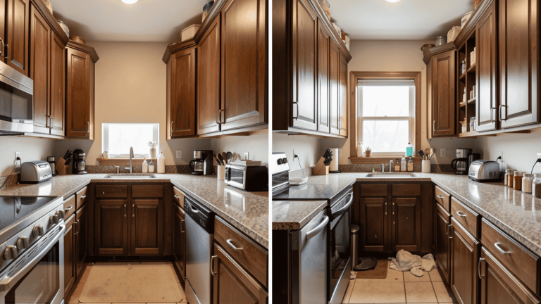 before and after kitchen remodel