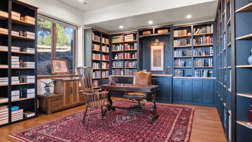nancy meyers Home Office and Reading Nook
