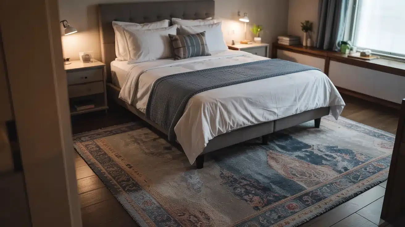 6x9-rug-under-queen-bed-placement