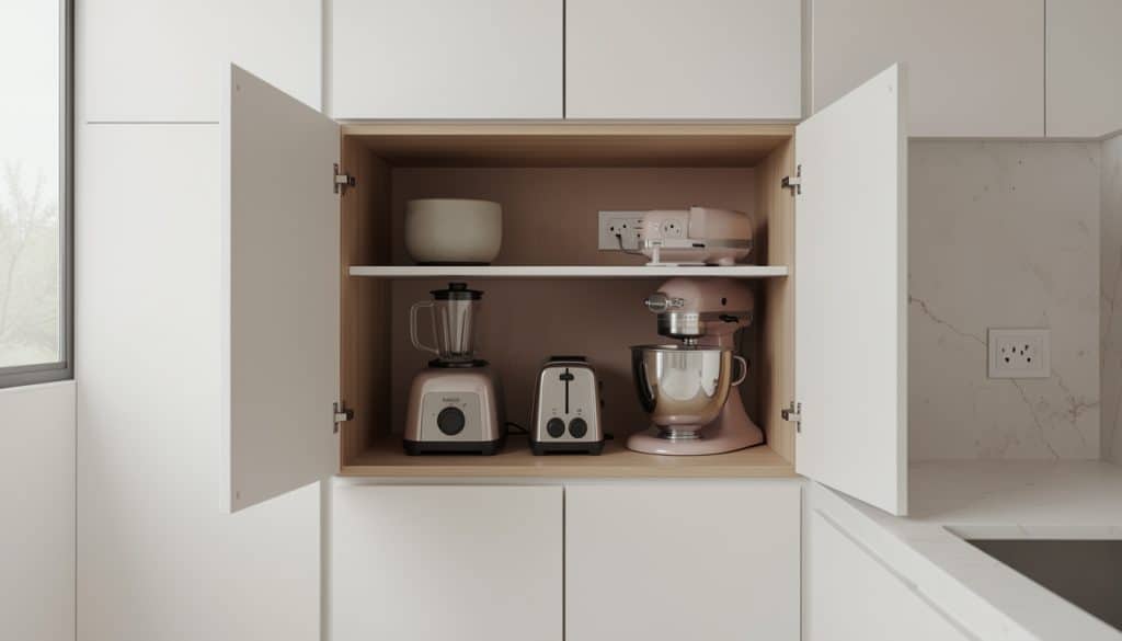 Appliance Storage for Cleaner Countertops