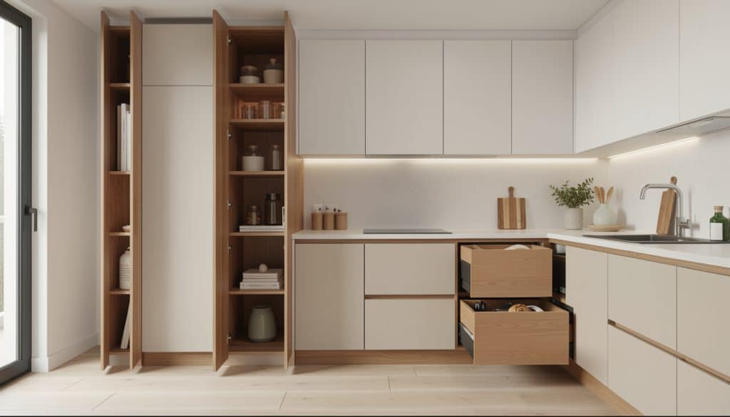 Hidden Storage Solutions for a Minimalist Kitchen