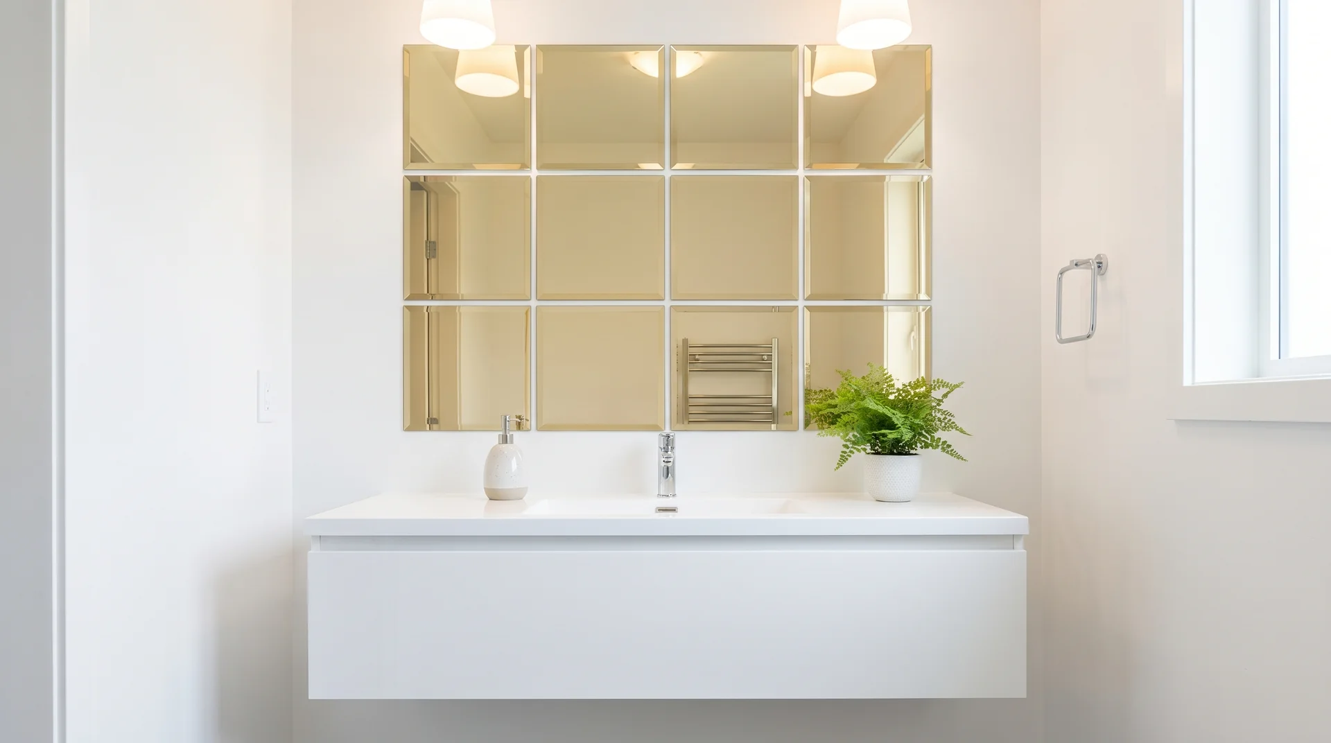 peel-and-stick-mirror-tiles