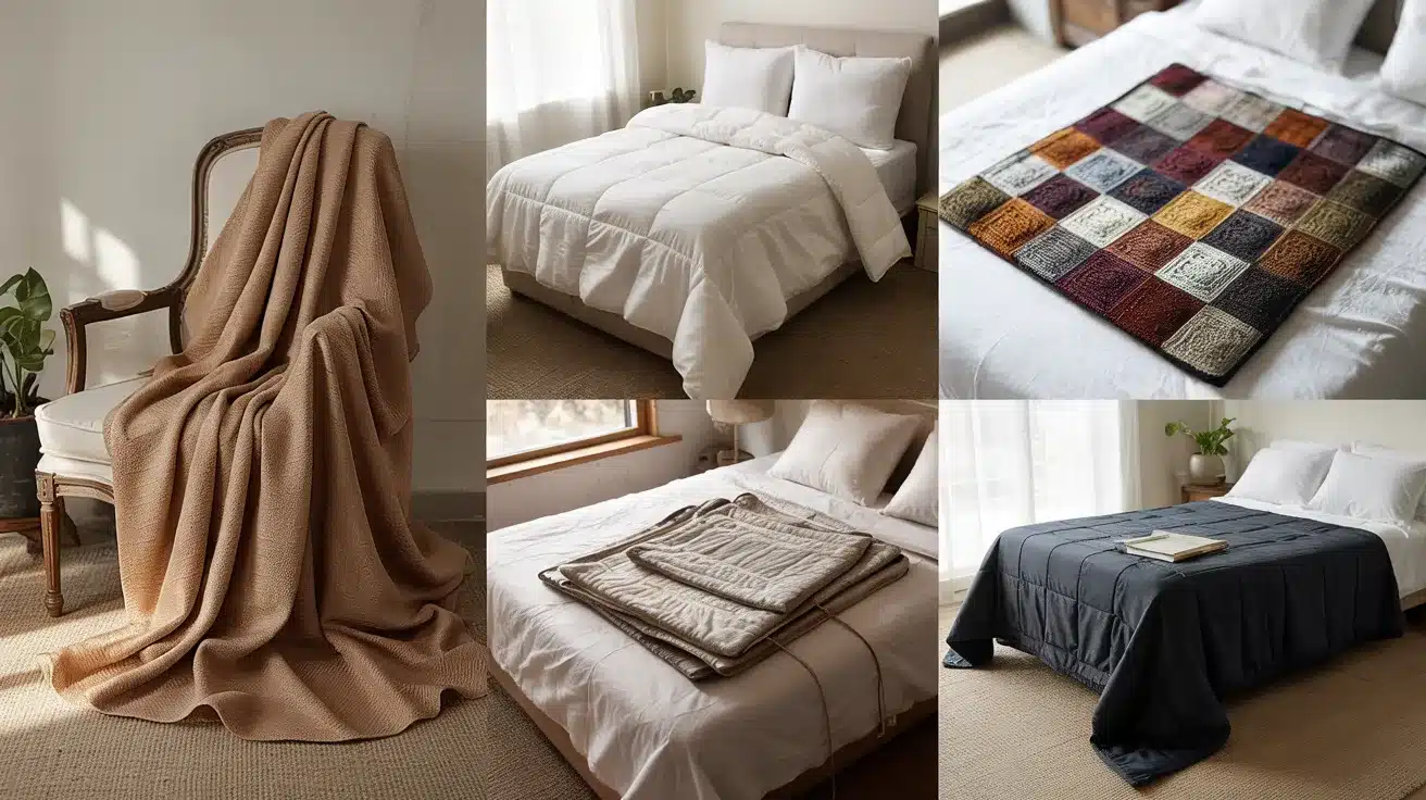 Queen-Blanket-Sizes-by-Type