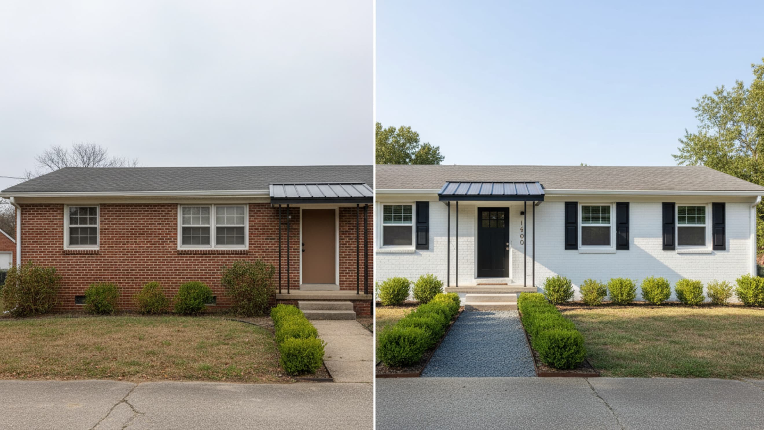 Red-Brick-Ranch-to-a-Clean-White-Exterior