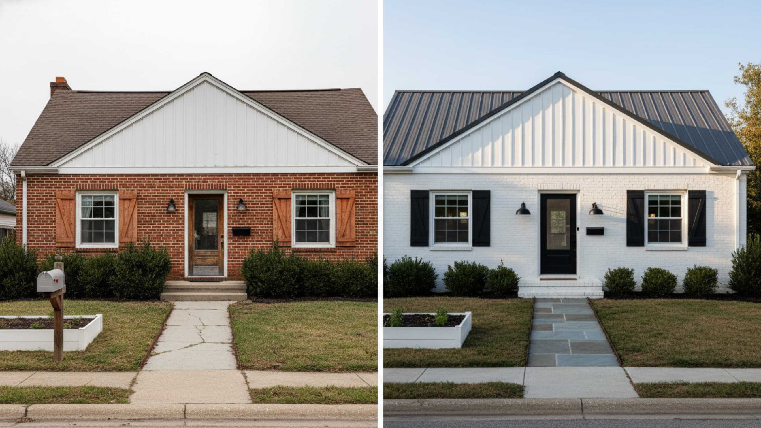 Red-Brick-Ranch-to-a-White-Modern-Farmhouse