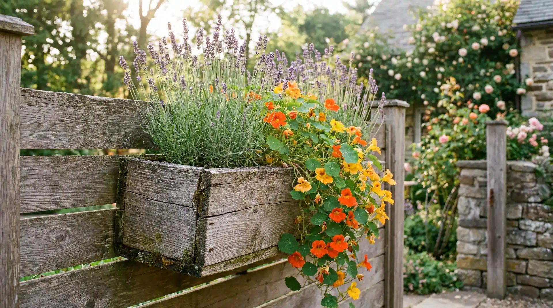rustic-wooden-flower-boxes