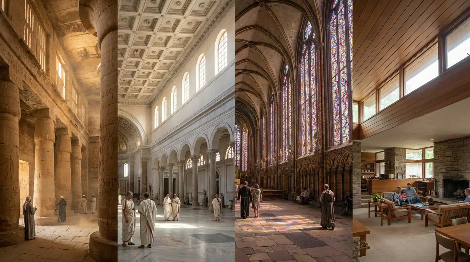 Historical evolution of clerestory windows from ancient temples to modern residential design.