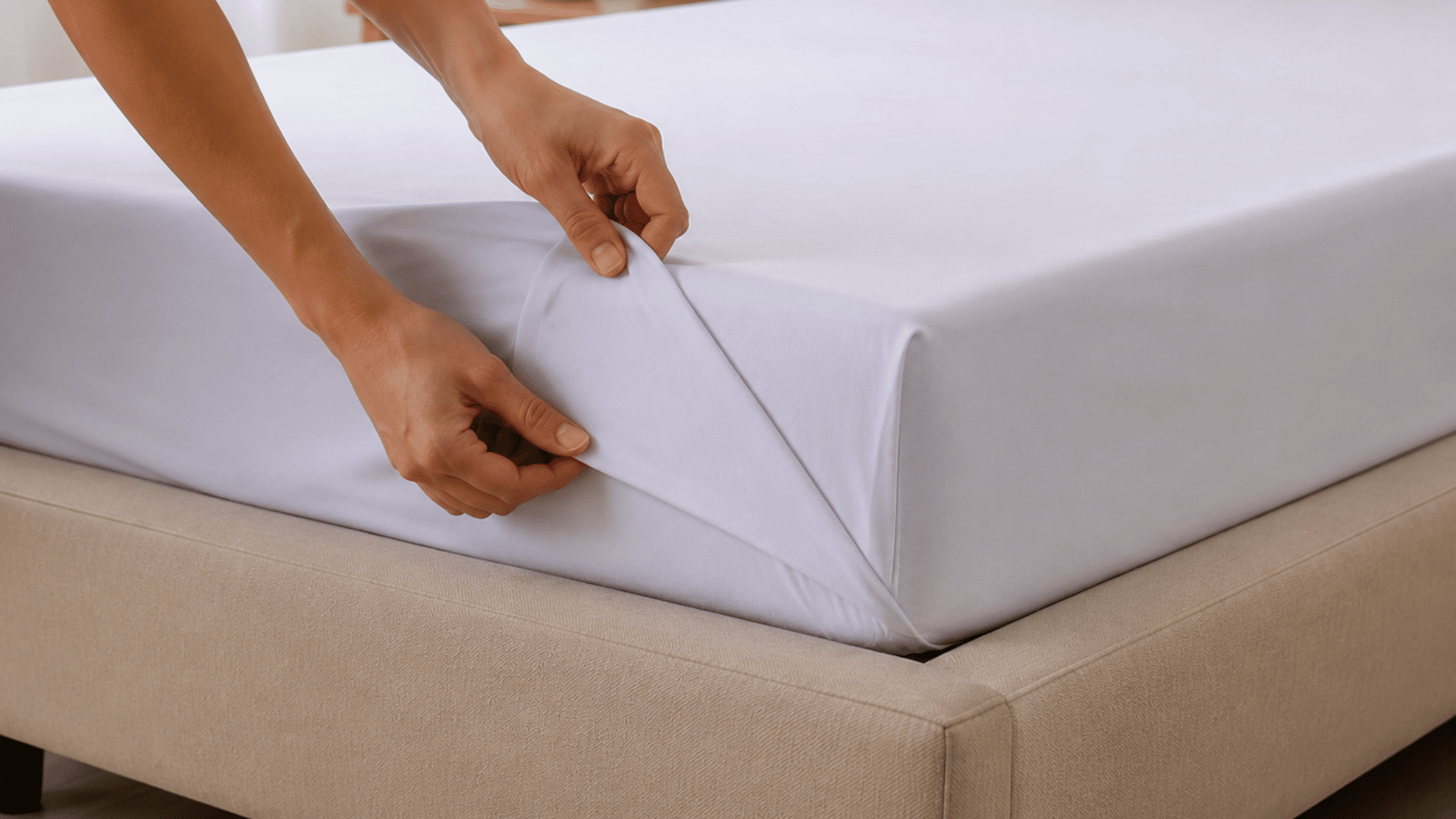 hands-neatly-folding-and-tucking-a-sheet-corner-on-a-bed-for-hotel-style-look