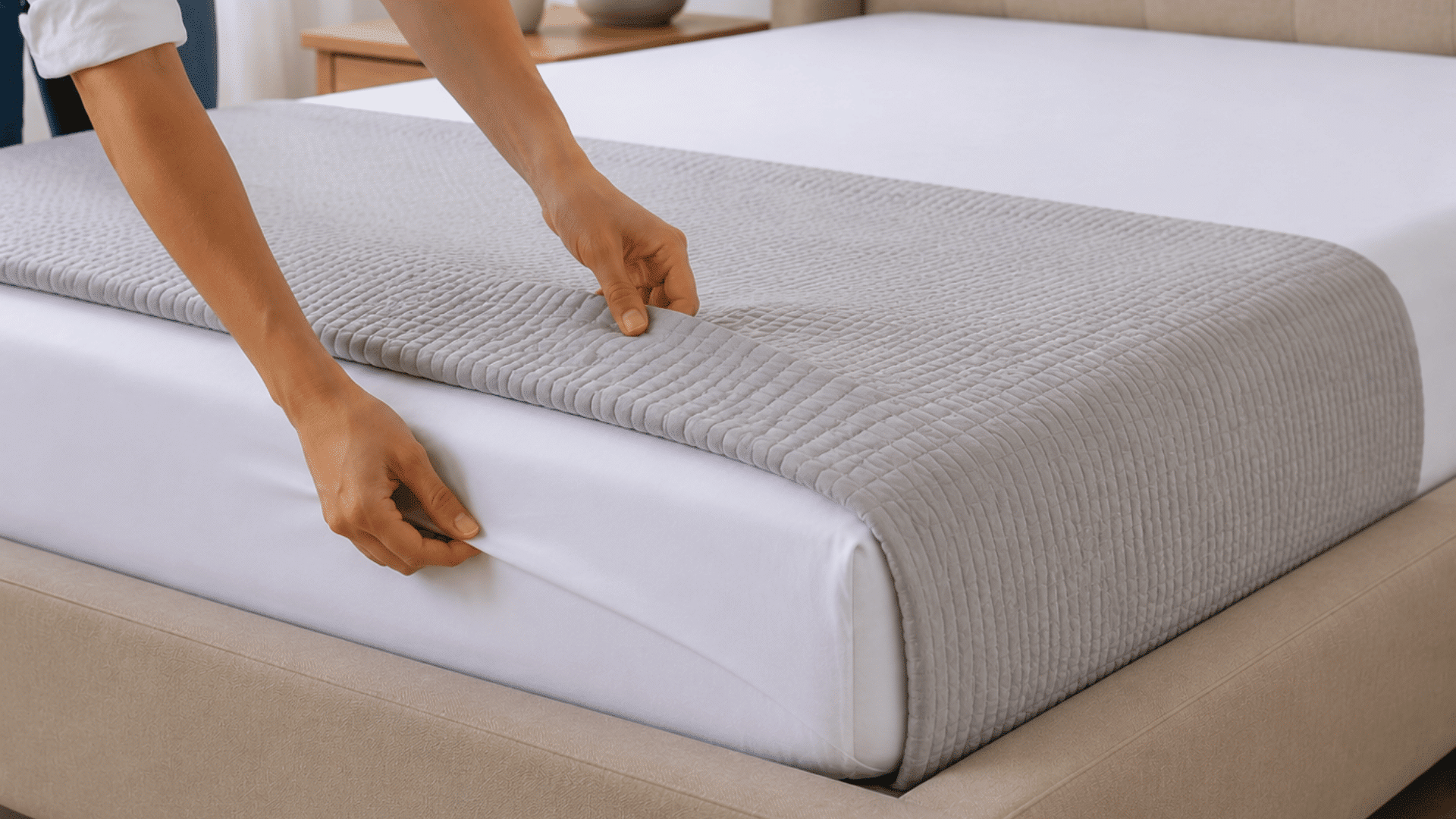 hands-placing-and-neatly-tucking-a-blanket-over-a-flat-sheet-on-a-bed-for-a-layered-hotel-style-look
