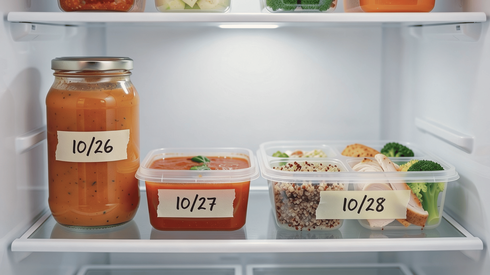Masking Tape to Label Homemade Items With Dates
