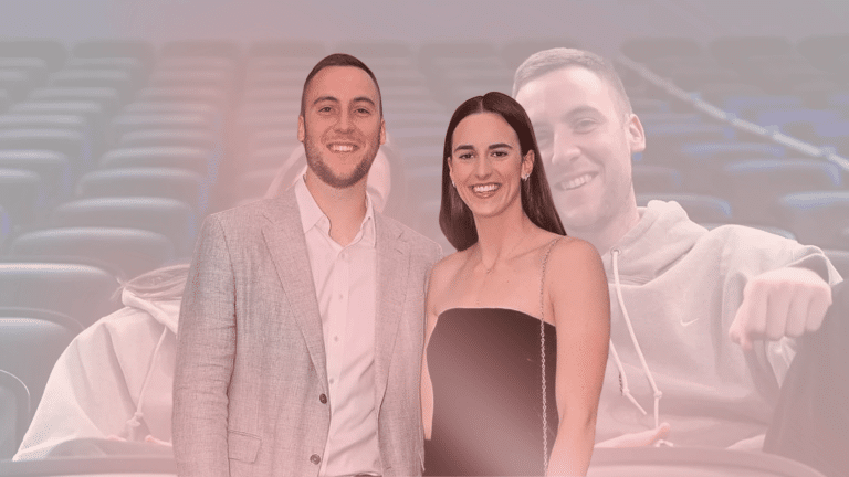 Caitlin Clark and her boyfriend Connor McCaffery together.