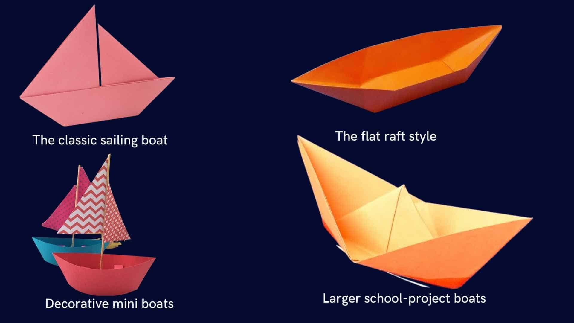 different-types-of-origami-paper-boats