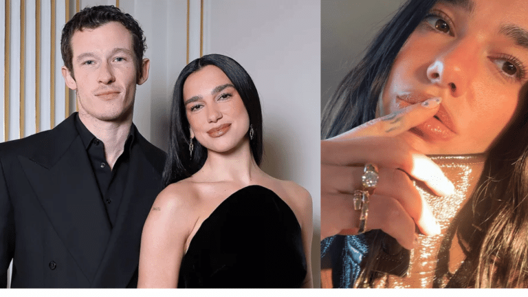 Dua Lipa’s engagement to British actor Callum Turner.
