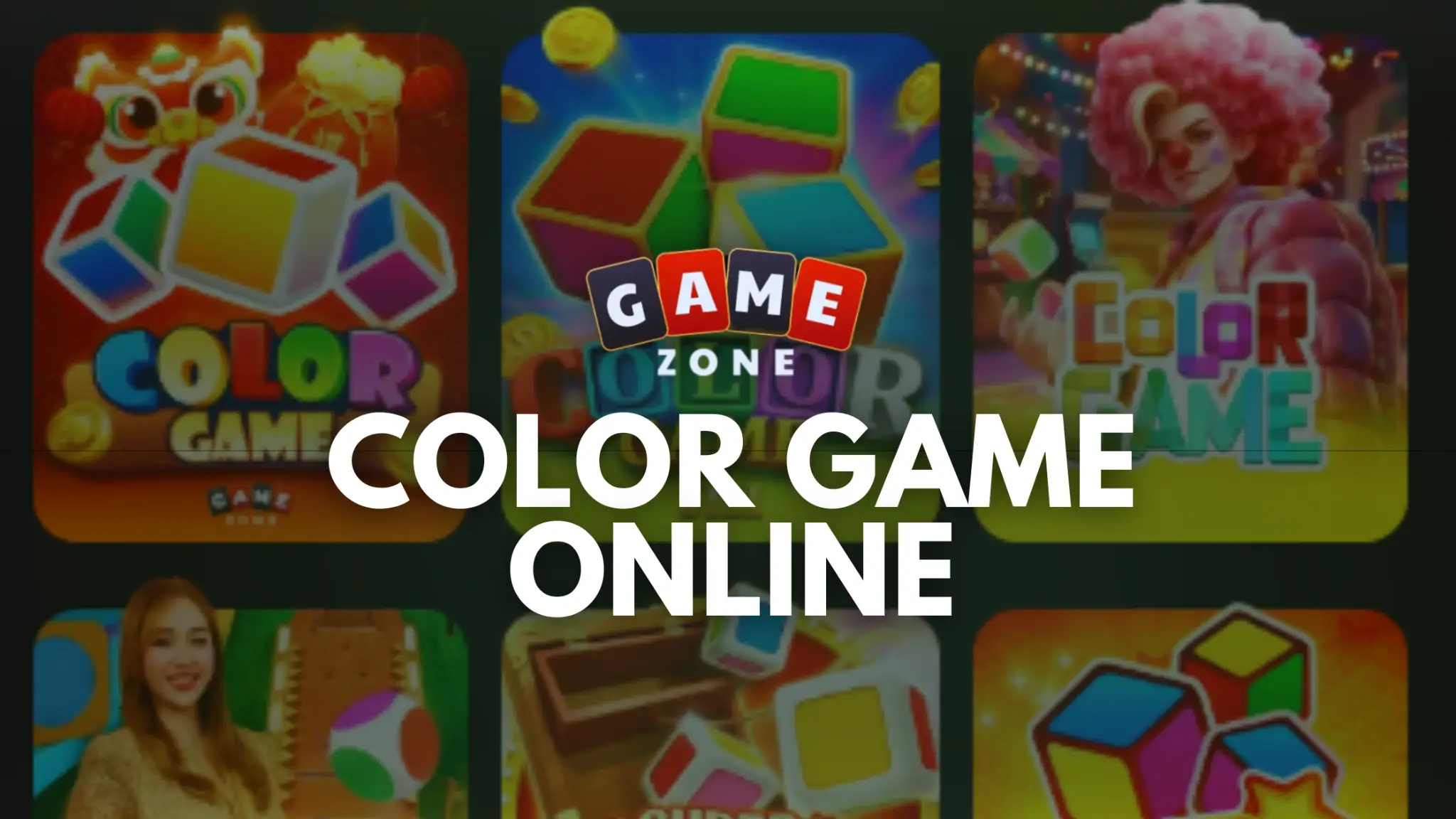 Colorful game app icons displayed on digital screen in a grid layout