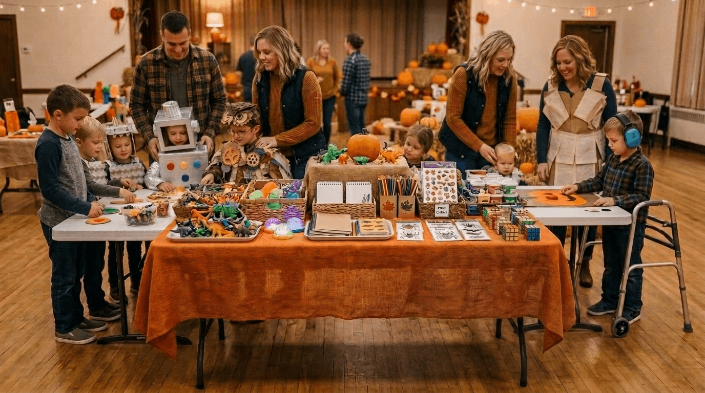 Halloween games with stickers toys and non-candy prizes