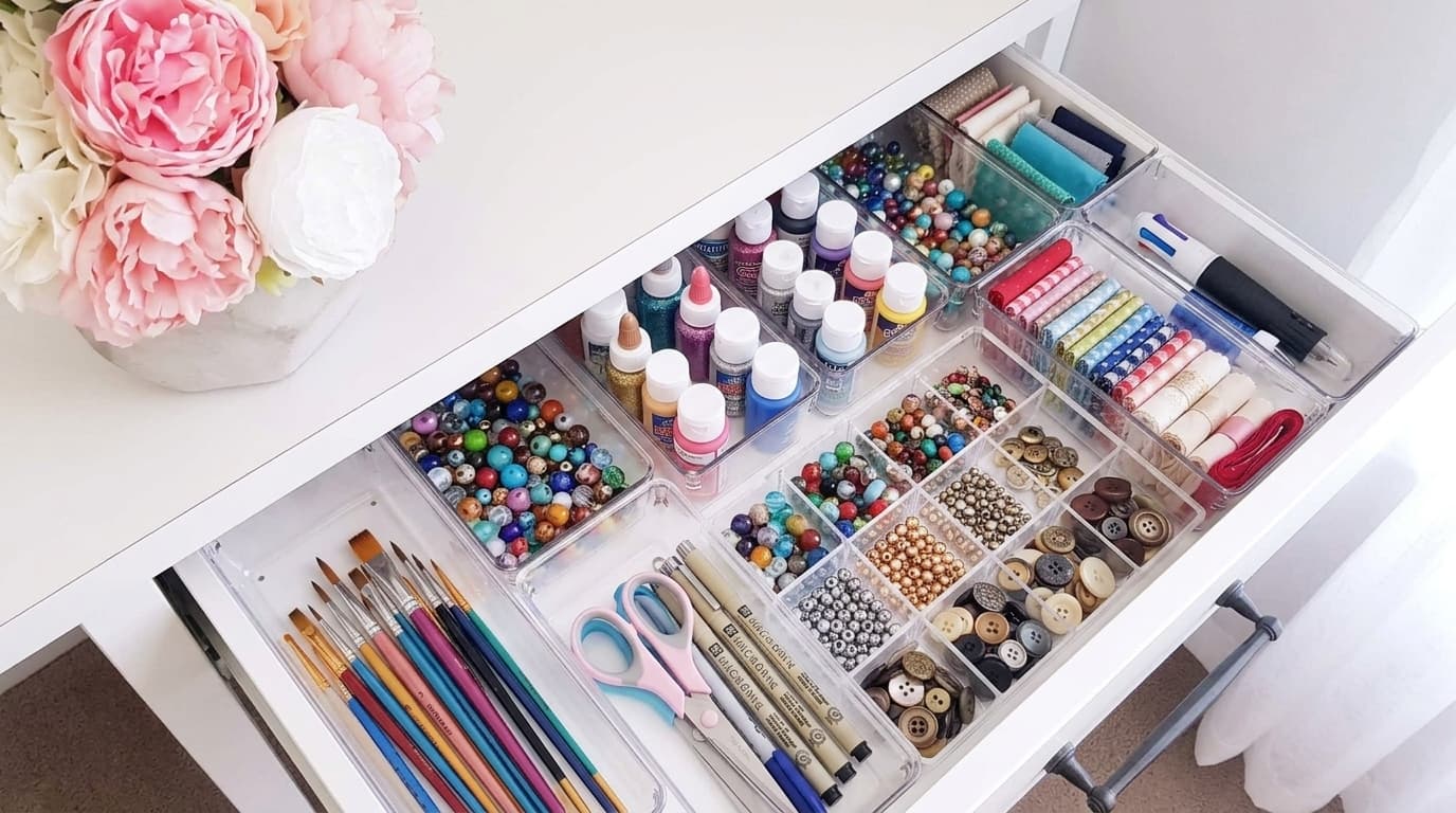how-to-organise-crafts-desk-drawers