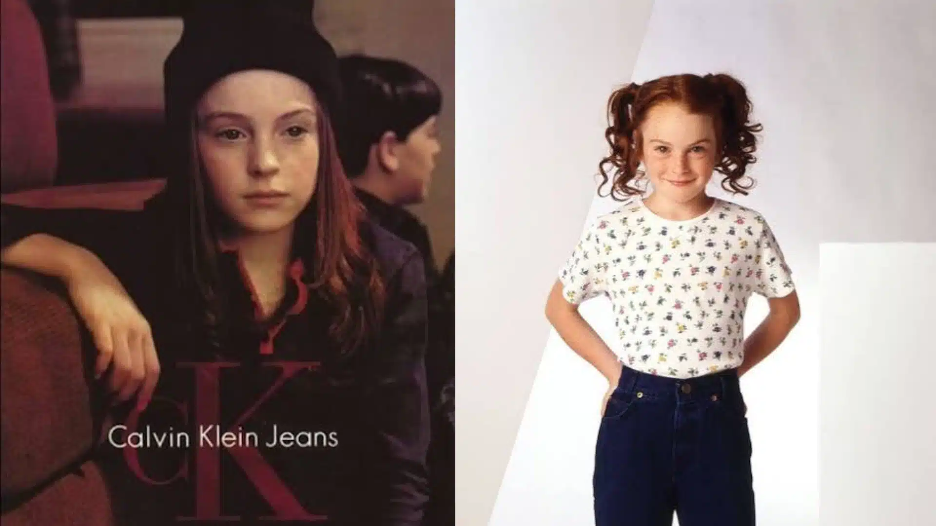 Lindsay Lohan during her early acting career as a child star in Hollywood events and appearances